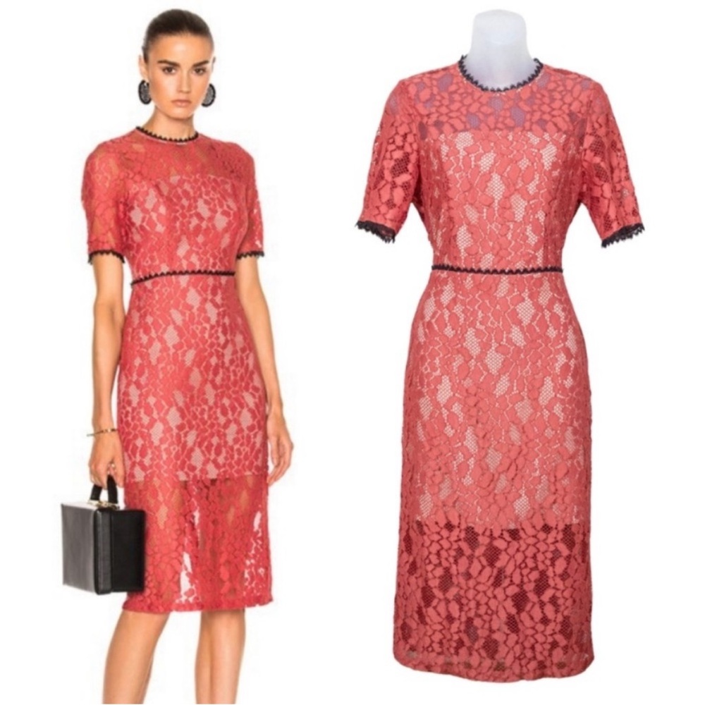 ALEXIS Remi Dress in‎ Salmon Pink Lace